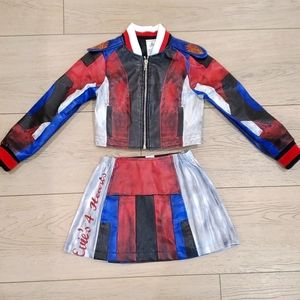 Authentic Disney Store Descendants Faux Leather Evie Jacket & Skirt Costume